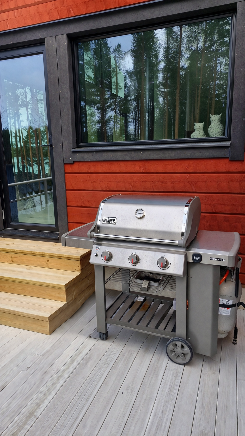 Outdoor barbecue area