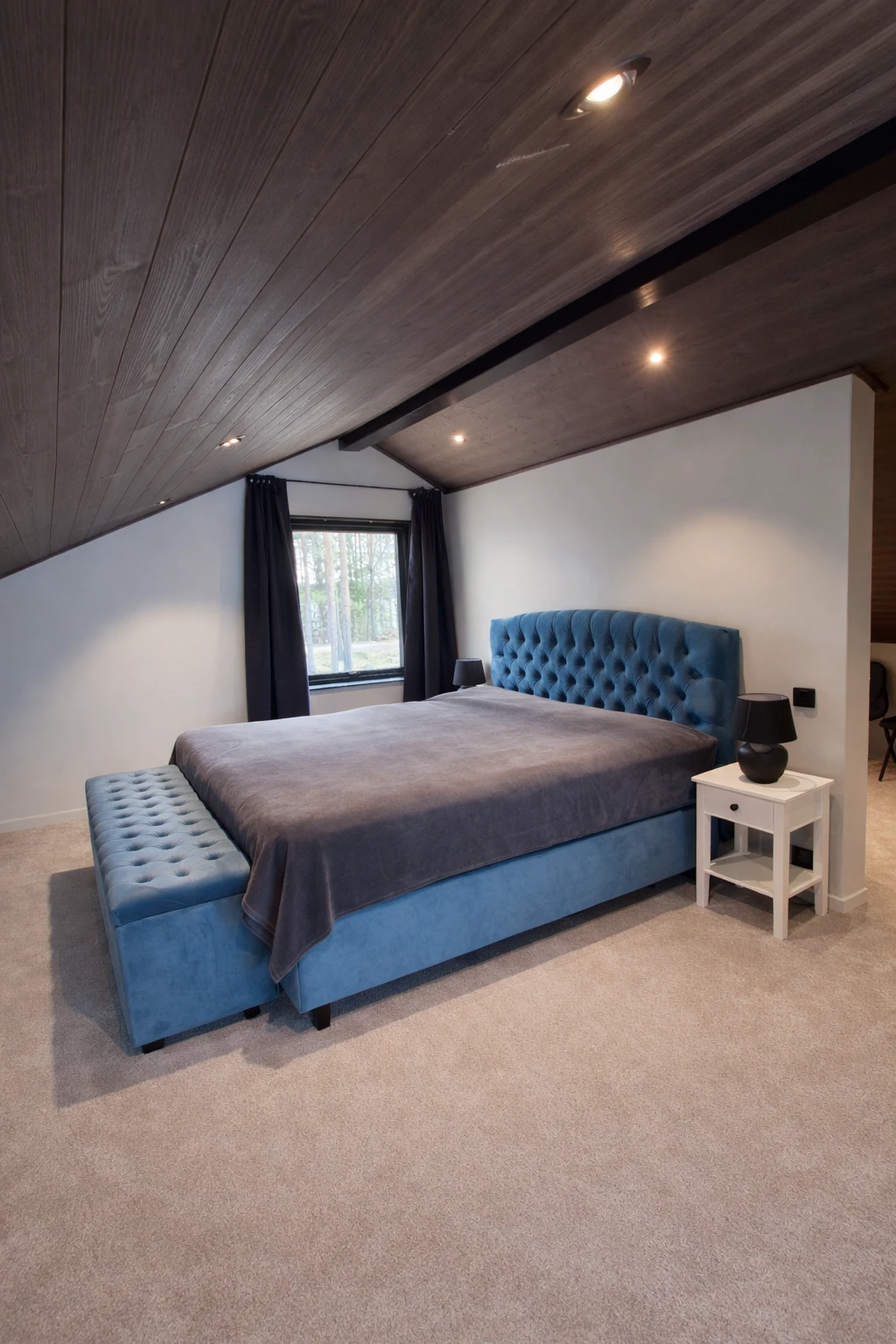 Bright attic bedroom