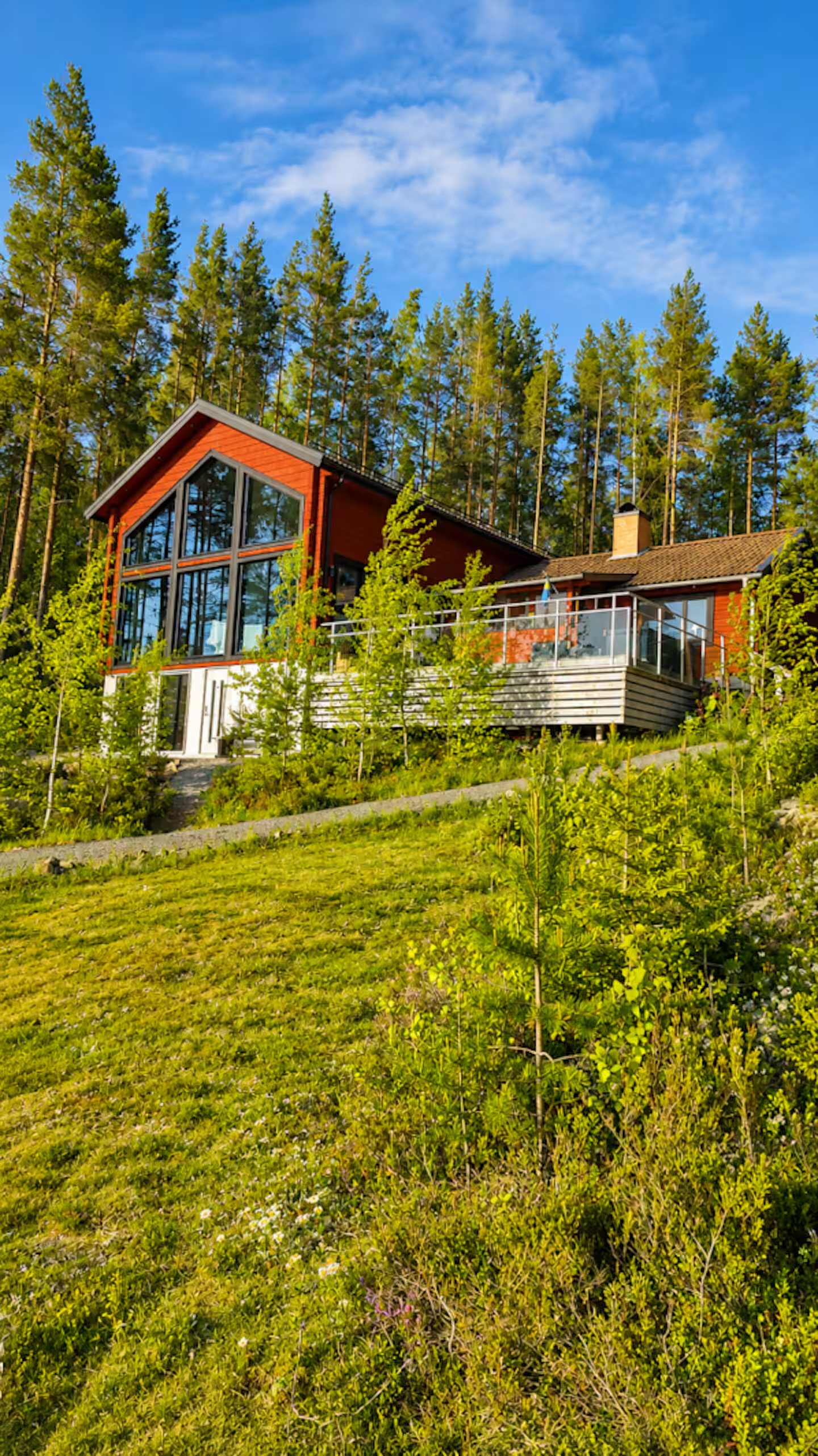 Lake House Dalarna in summer