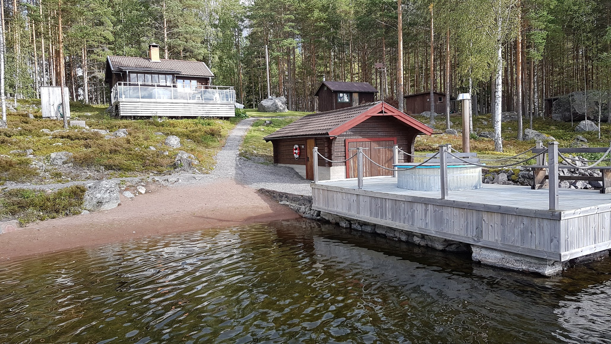 The house and lakeshore, 2019
