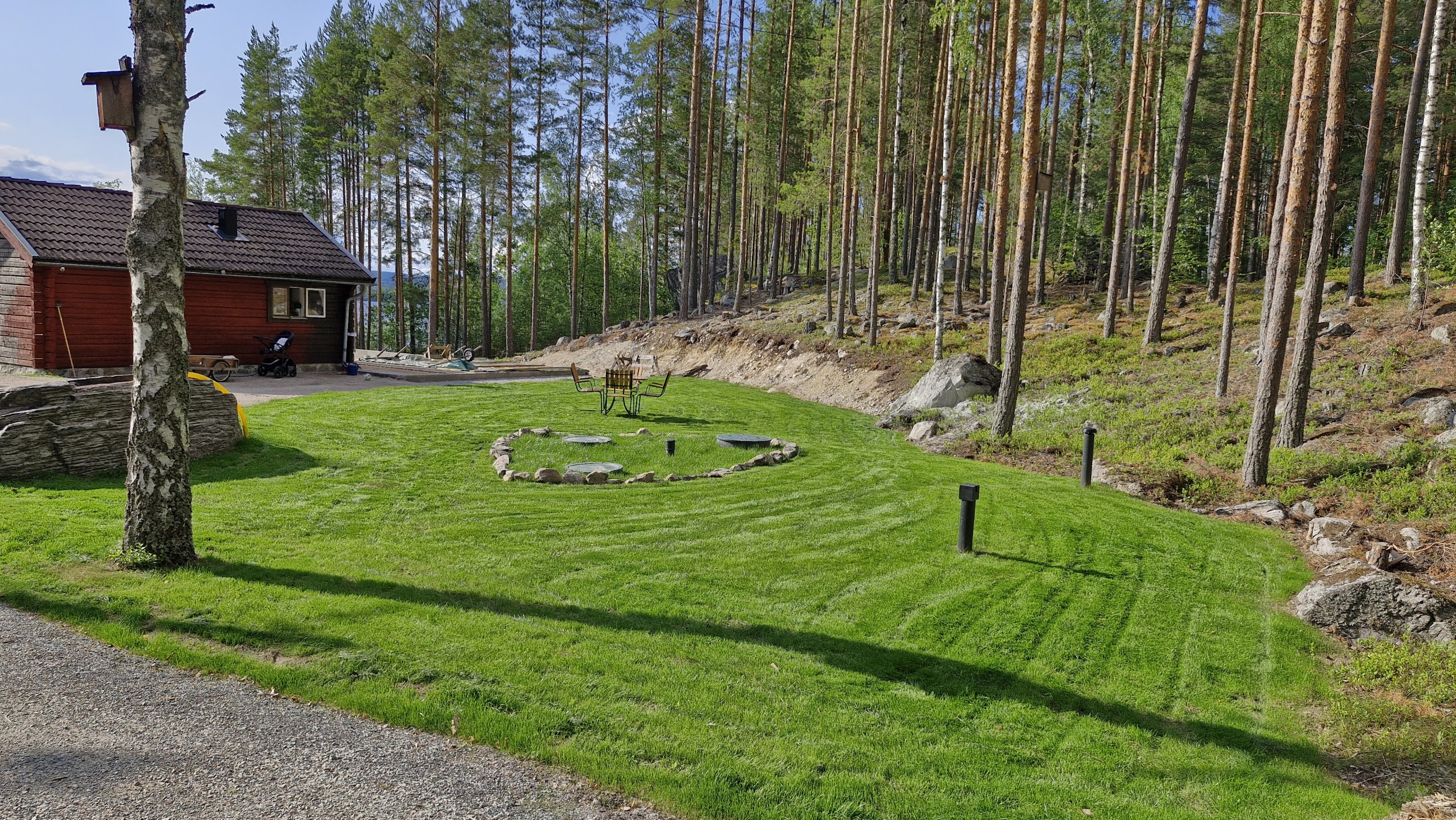 The garden during construction, 2025.