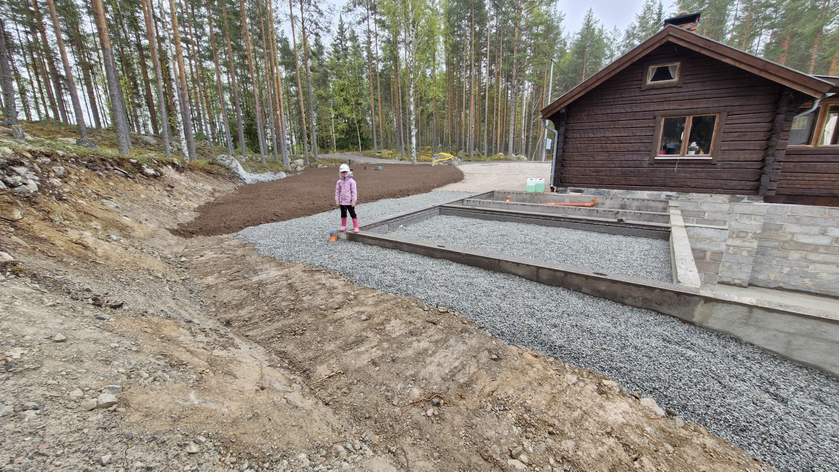 Preparing the foundation for the new part.