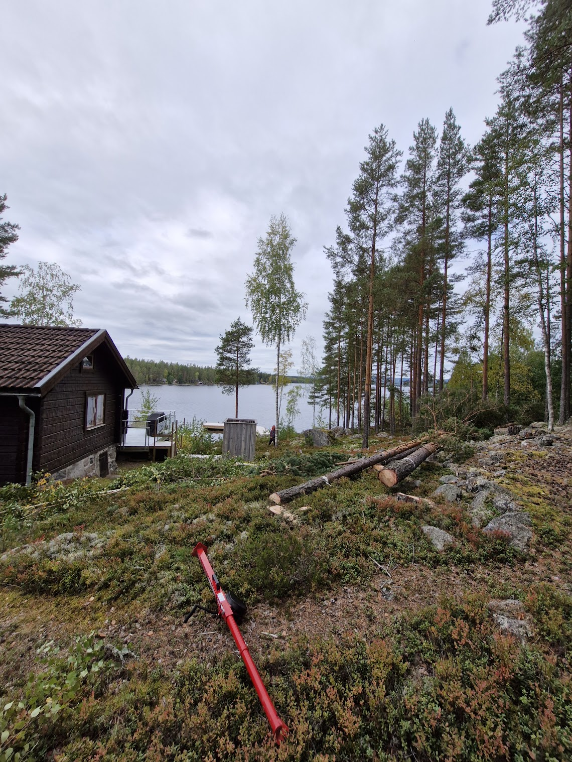 Preparations for a new house or an extension.